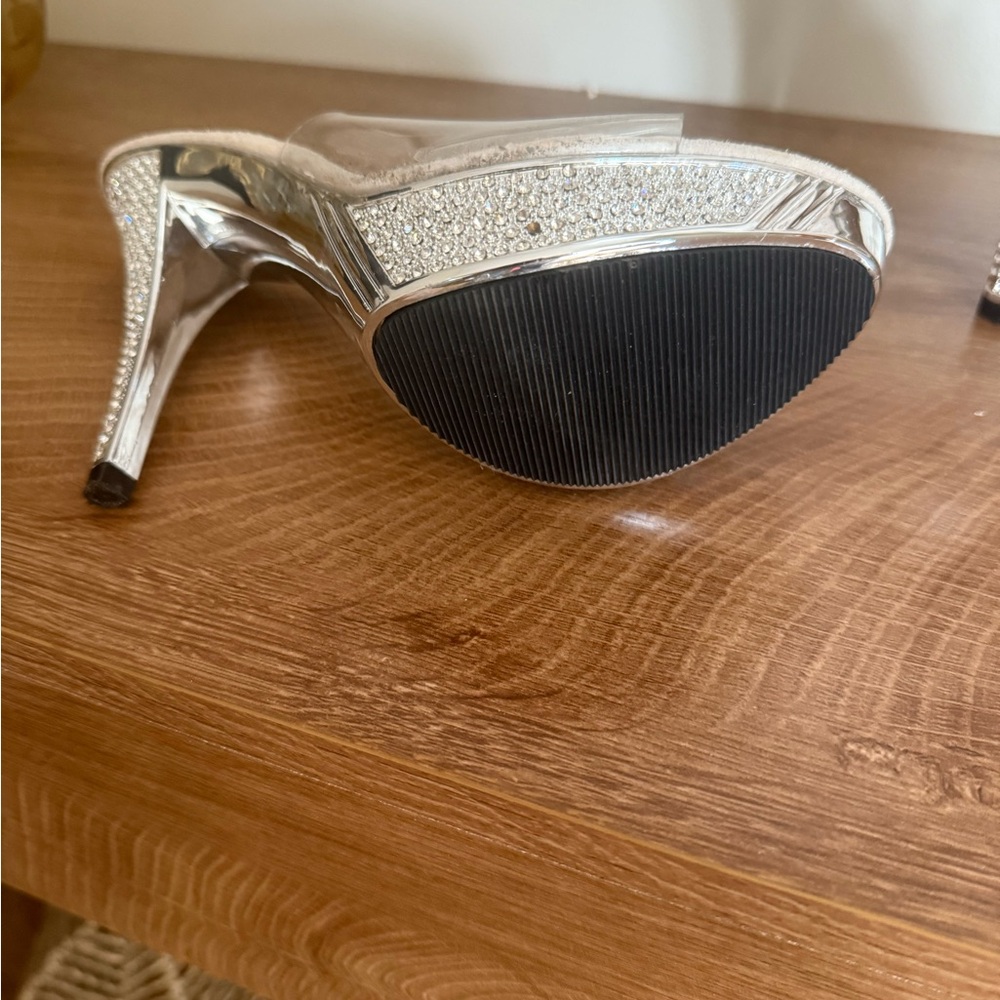 Clear Crystal High Heels – Size 7 | Bridal • Grad • Party